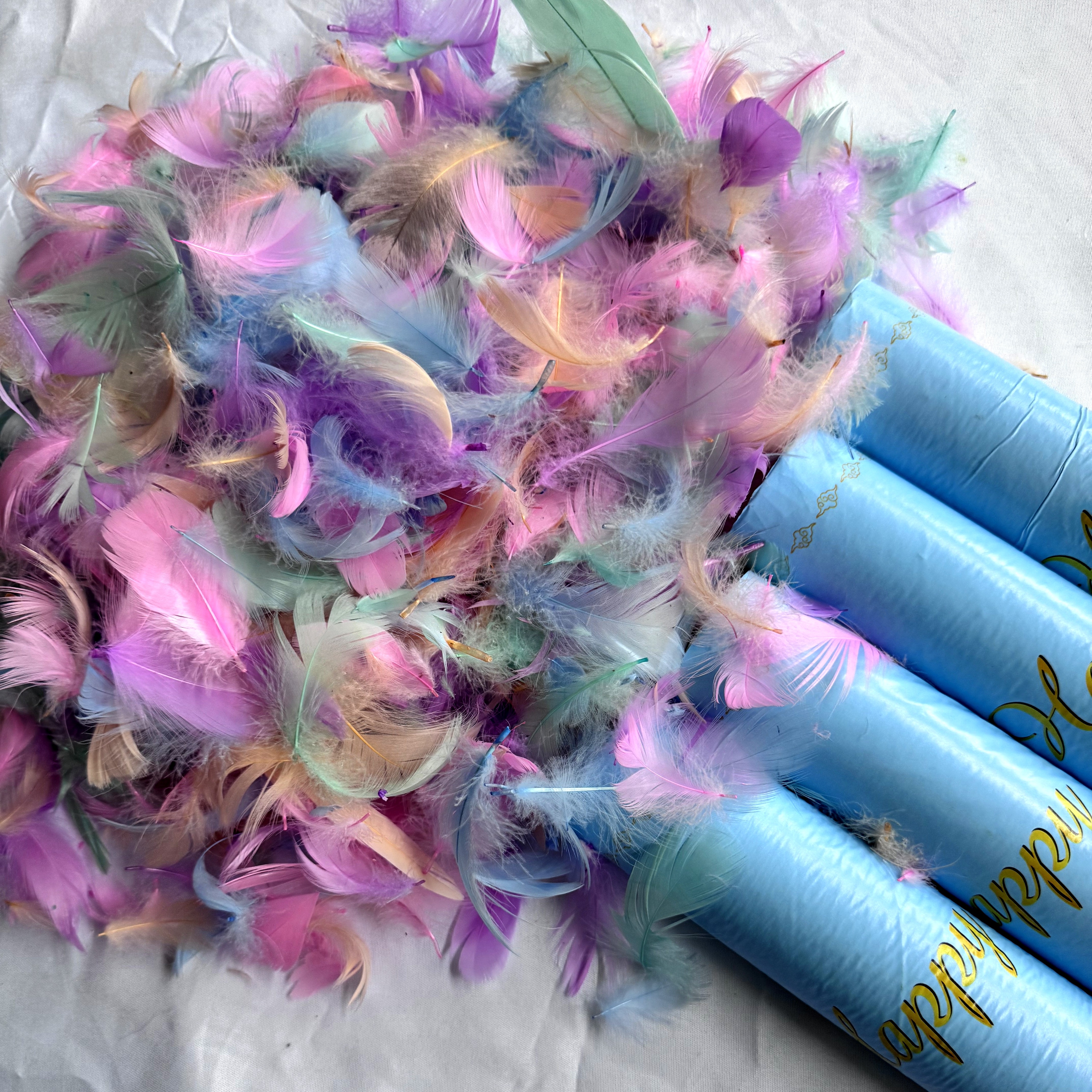 生日派对KTV直播间氛围礼花婚庆酒吧生日手持结婚礼炮羽毛多巴胺