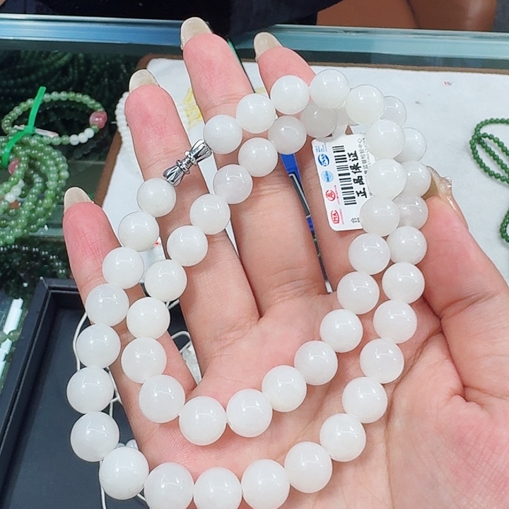 和田玉碧玉白玉妈妈链未镶嵌