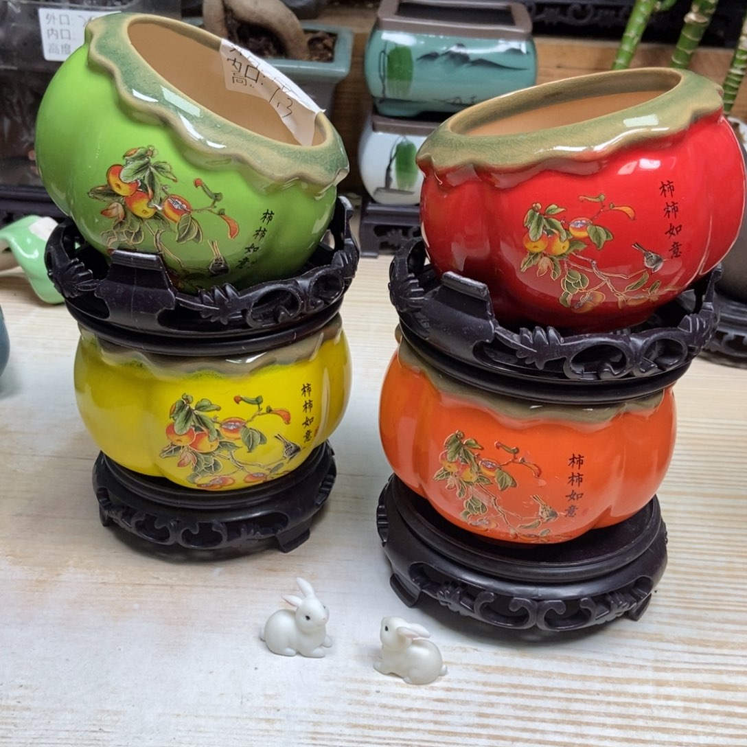 瓷片陶瓷花盆陶瓷艺术