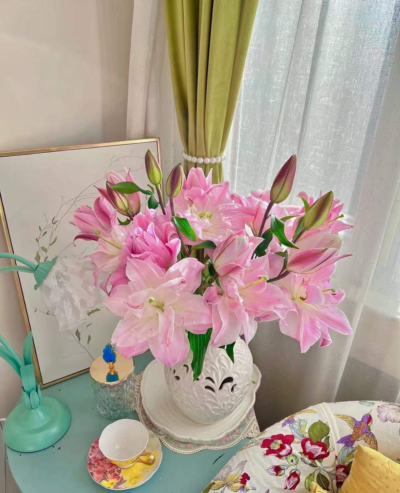 外贸级 双钻 重瓣香水百合 （超长花期，魔法棒花型，不焦边）