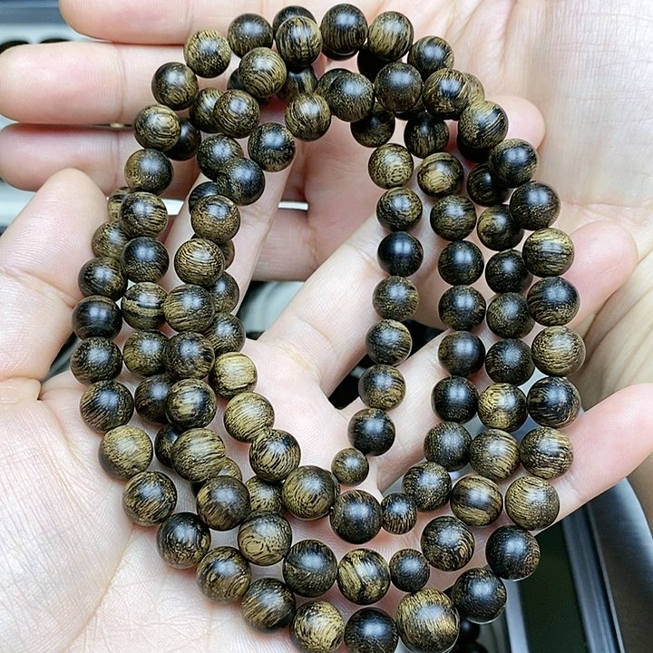 沉香木手串一****界越南芽庄白棋楠