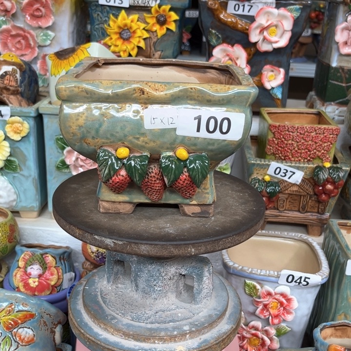 紫砂花盆粗陶材质多肉花盆