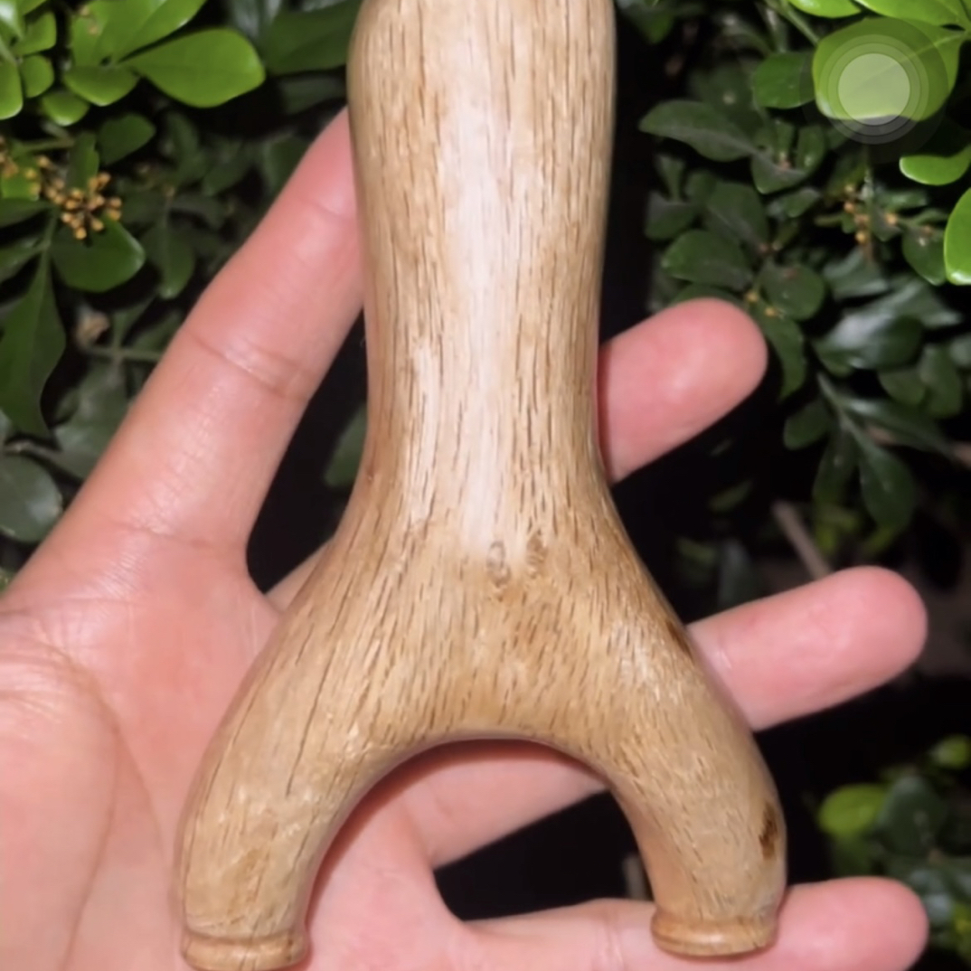 青冈木实木弹弓，尺寸7515，弓高120