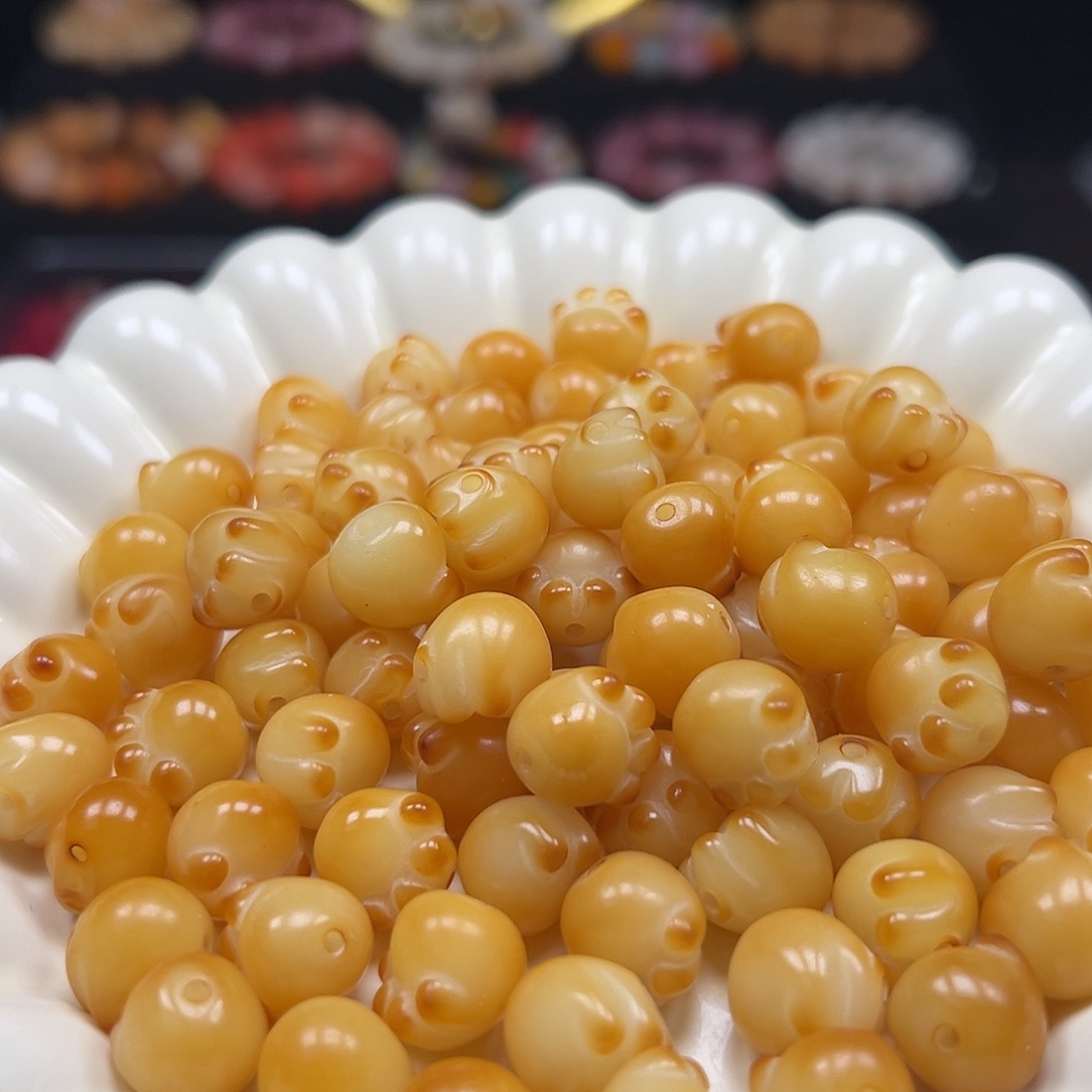 手串菩提根/象牙果卡12炭烧唐心料猫爪20颗