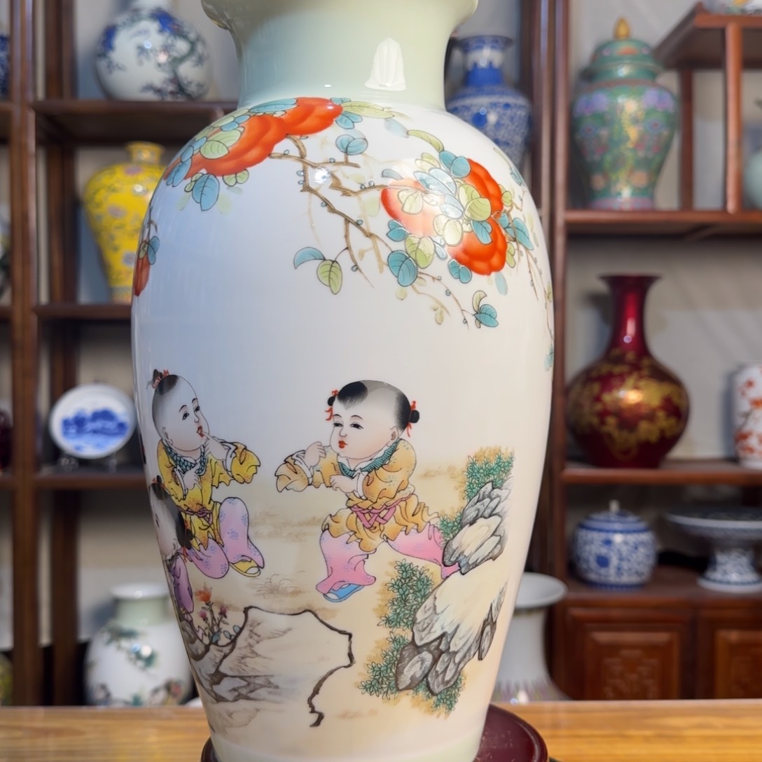 瓶高度约36厘米肚径20厘米