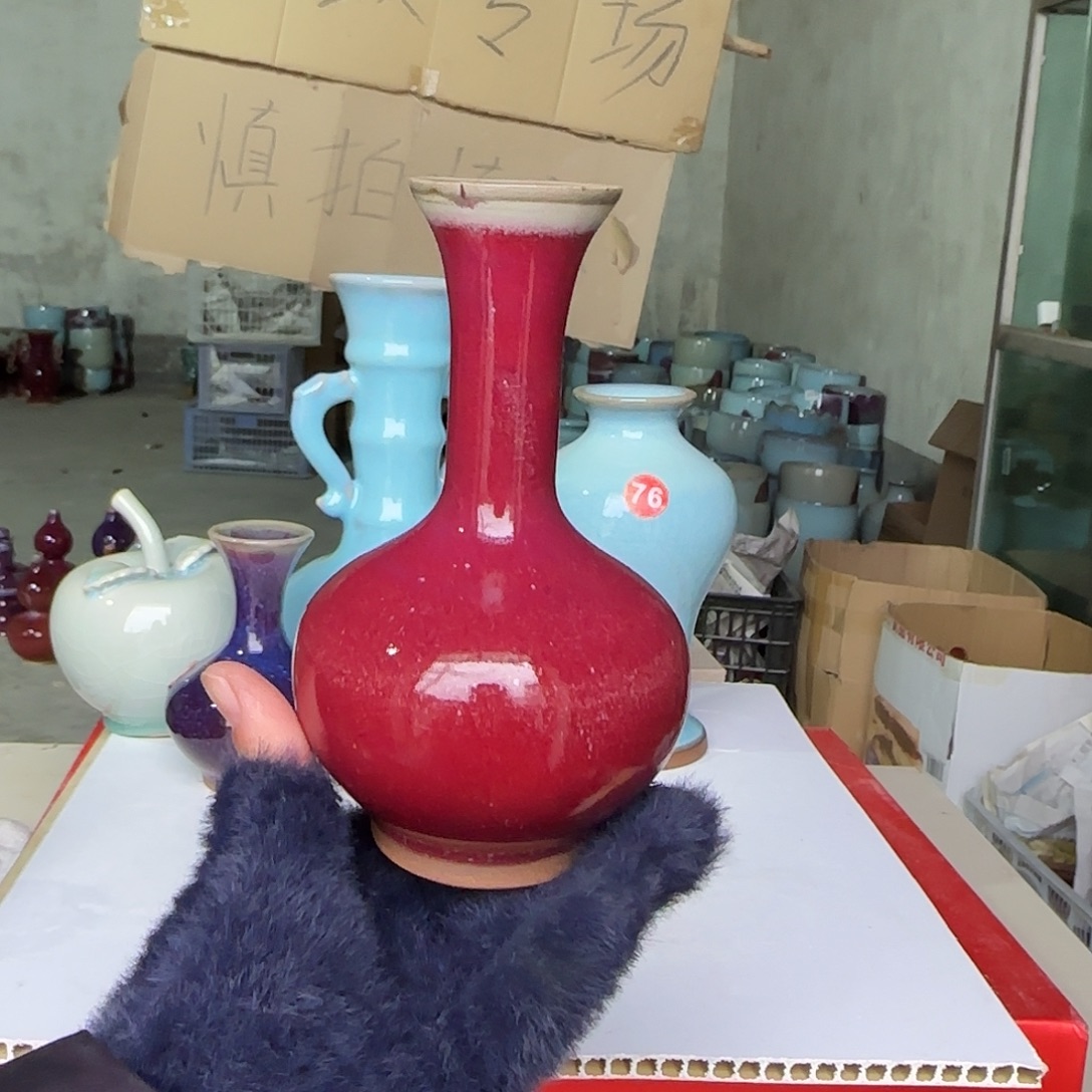 陶摆件郑家钧瓷摆件微瑕