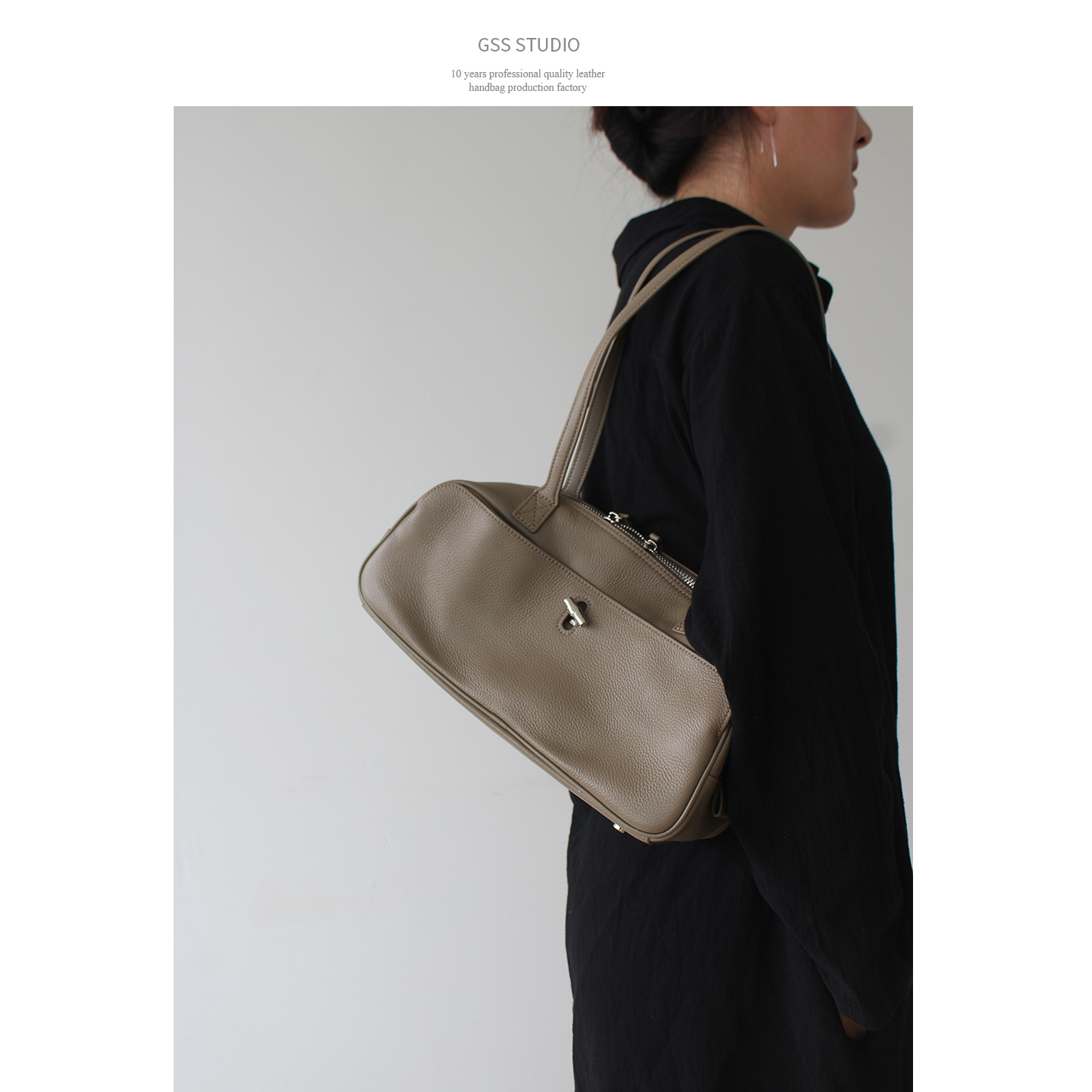 法棍包保龄球包横式单肩包女包包高级感气质腋下包新中式休闲百搭