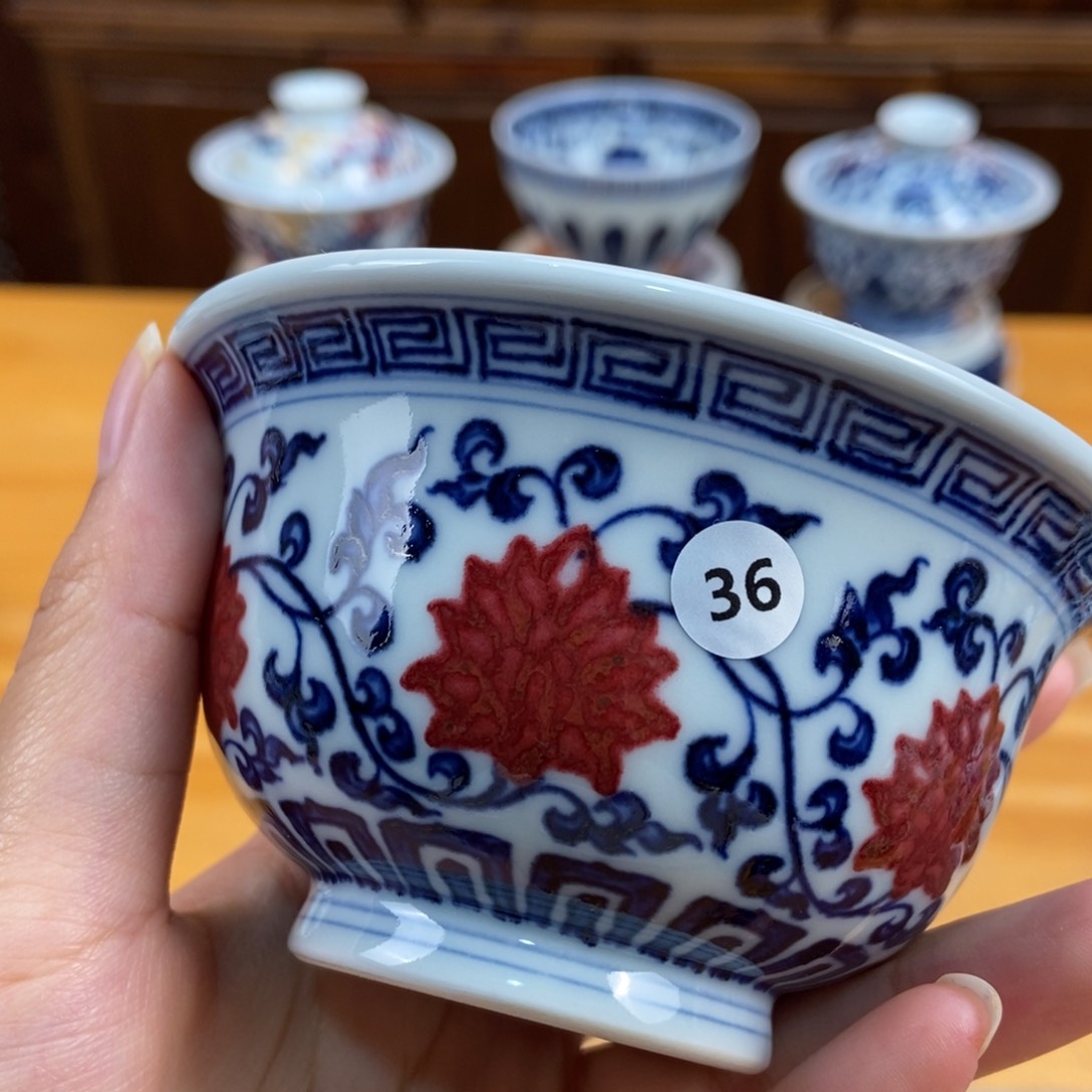 手绘现代茶具非古董