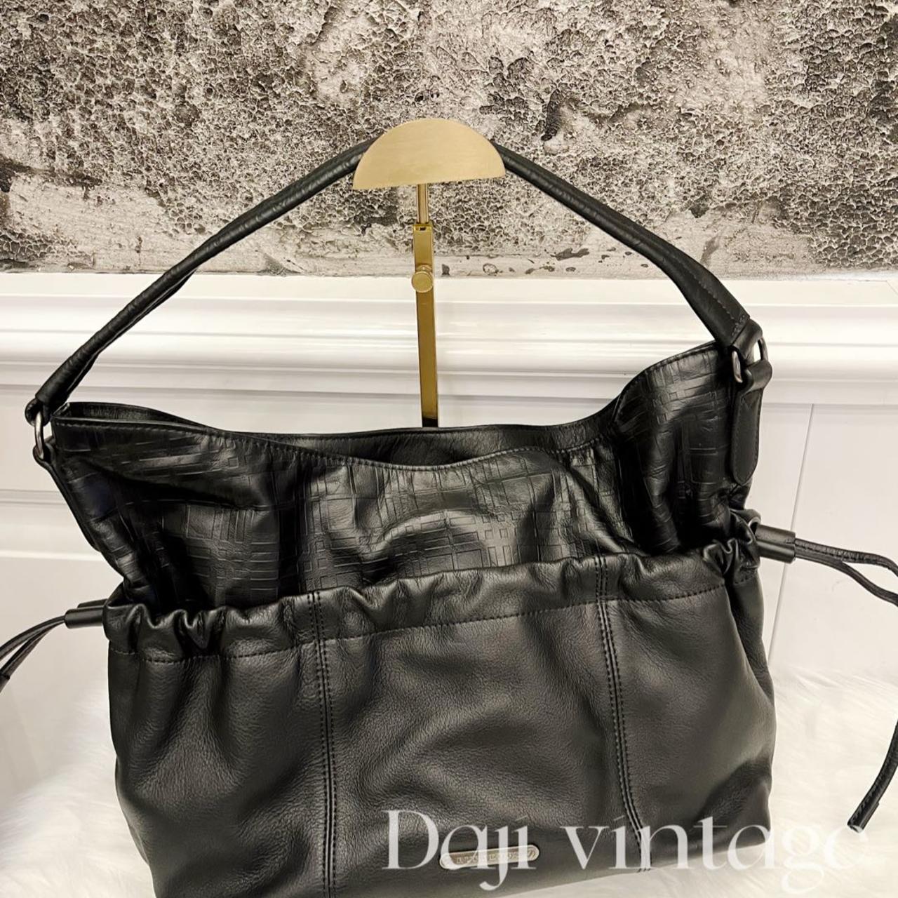 95新 BURBERRY/博柏利 大吉中古/Burberry黑色抽绳福袋单肩包