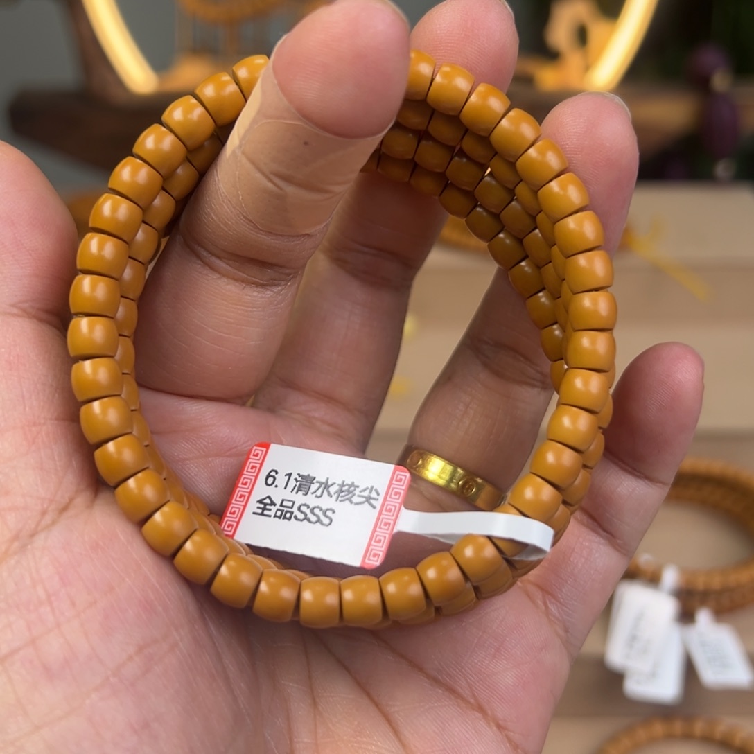 橄榄核手串/手链@@单圈6.0