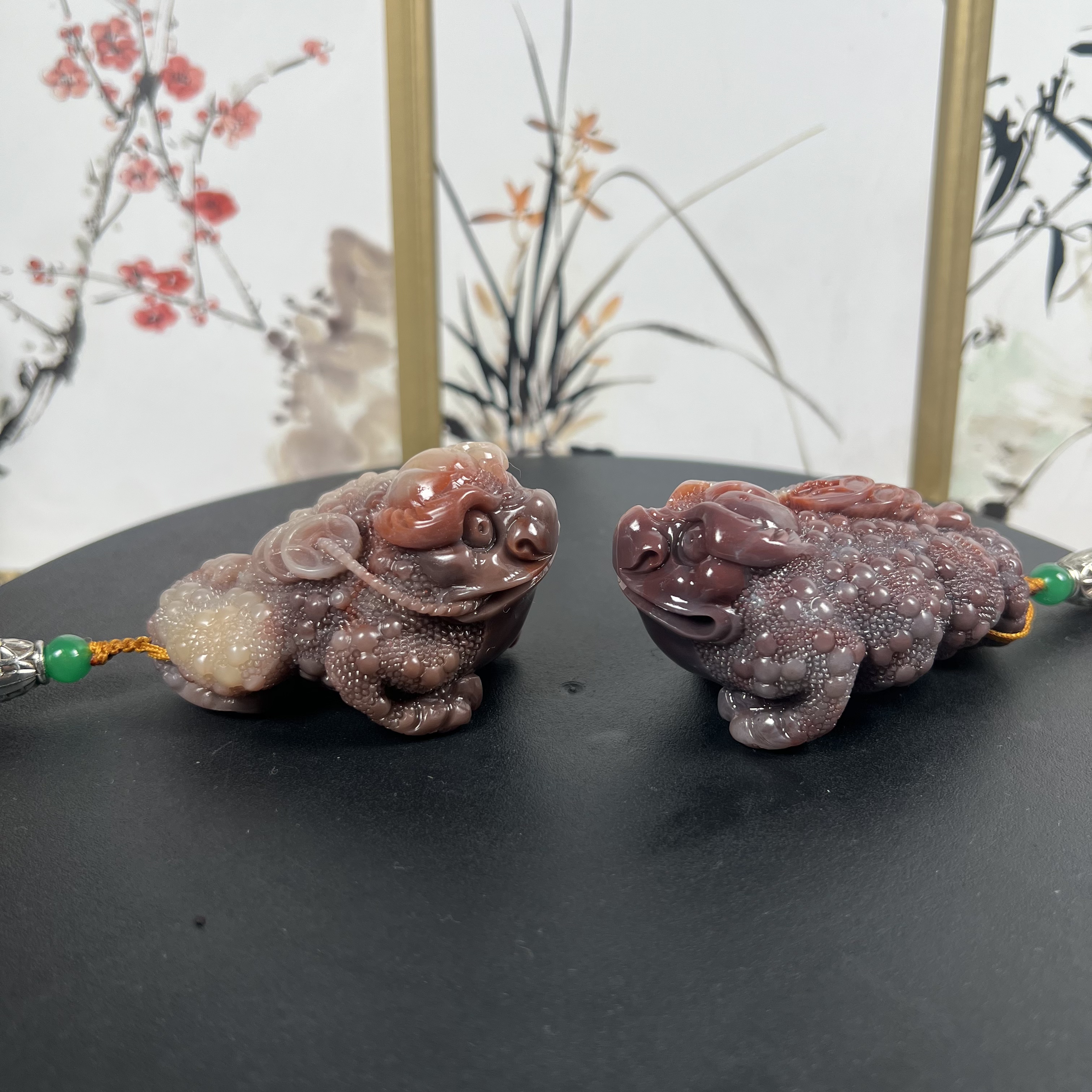 寿山善伯石金蟾手把玩摆件月尾办公茶宠手工雕刻送礼收藏工艺品