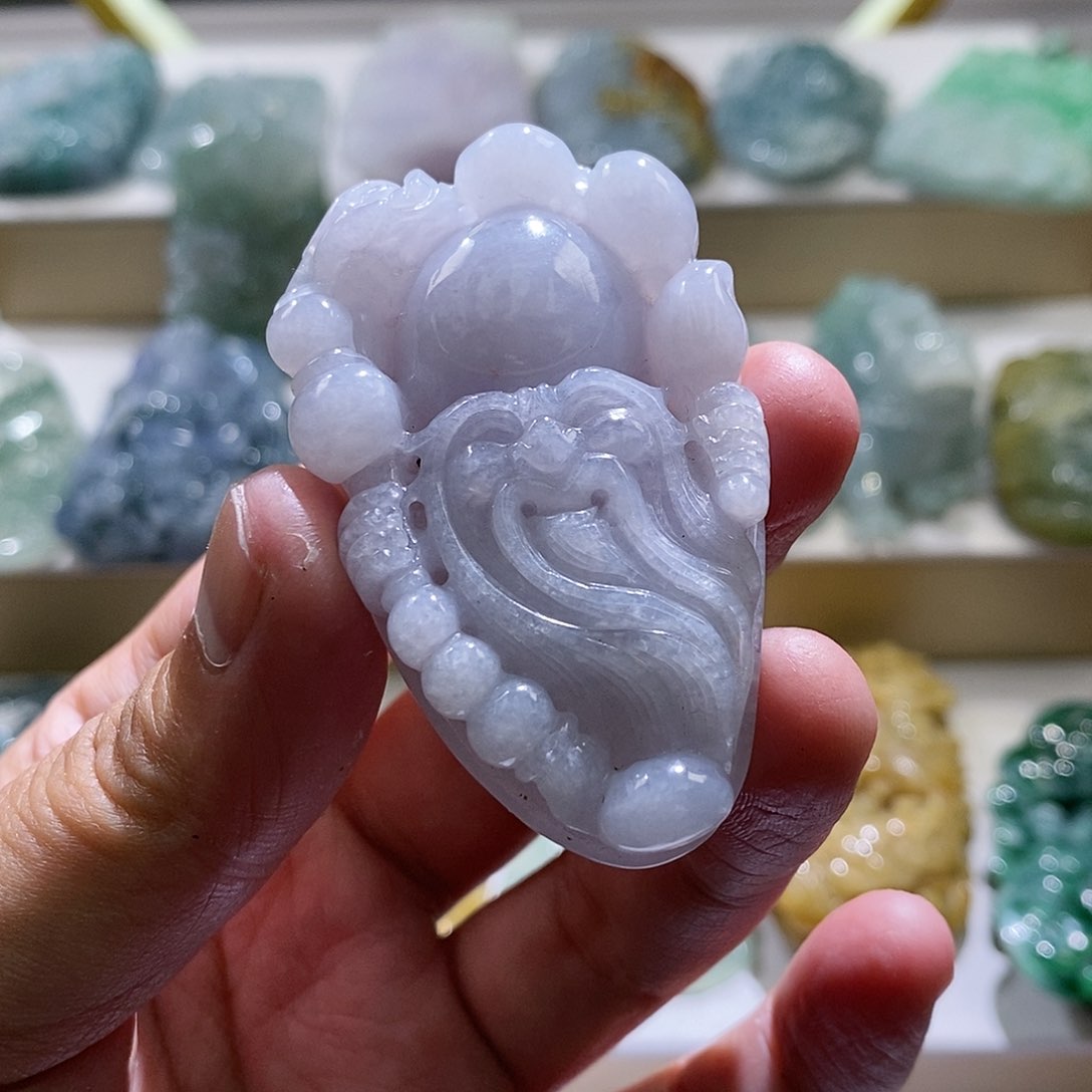 【闪购商品】翡翠颈饰未镶嵌寿星公