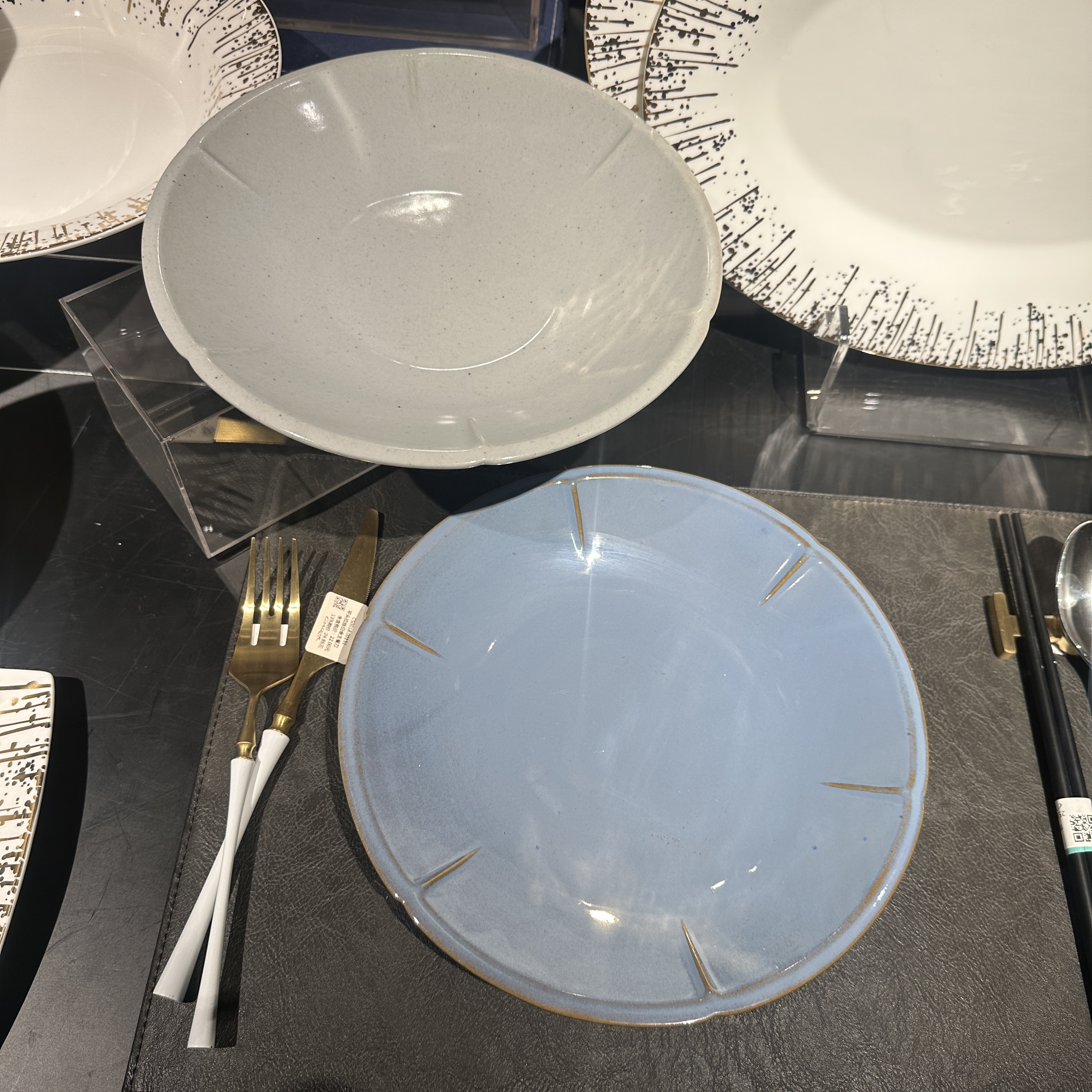 瓷膳 欧式盘子菜盘家用陶瓷菜碟圆盘餐具创意菜碟平盘餐盘