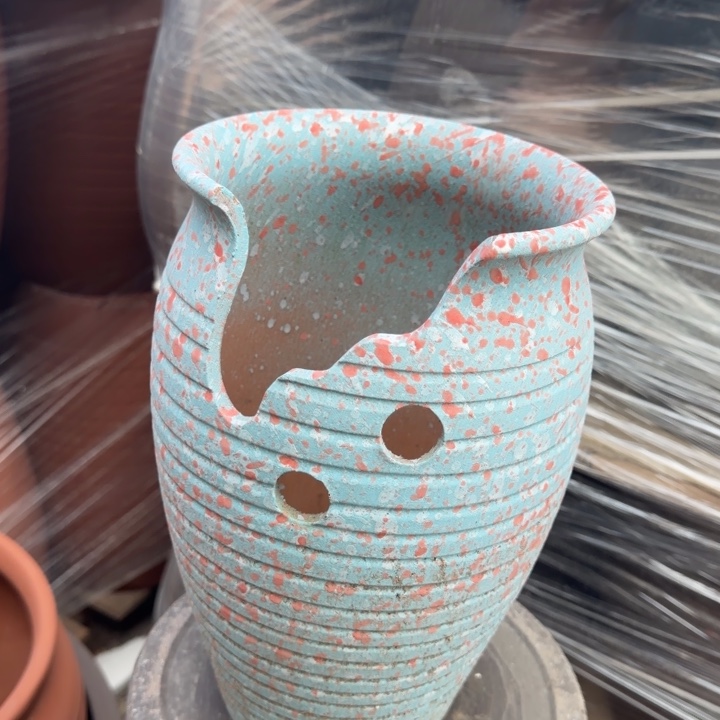 紫砂花盆口20高30 