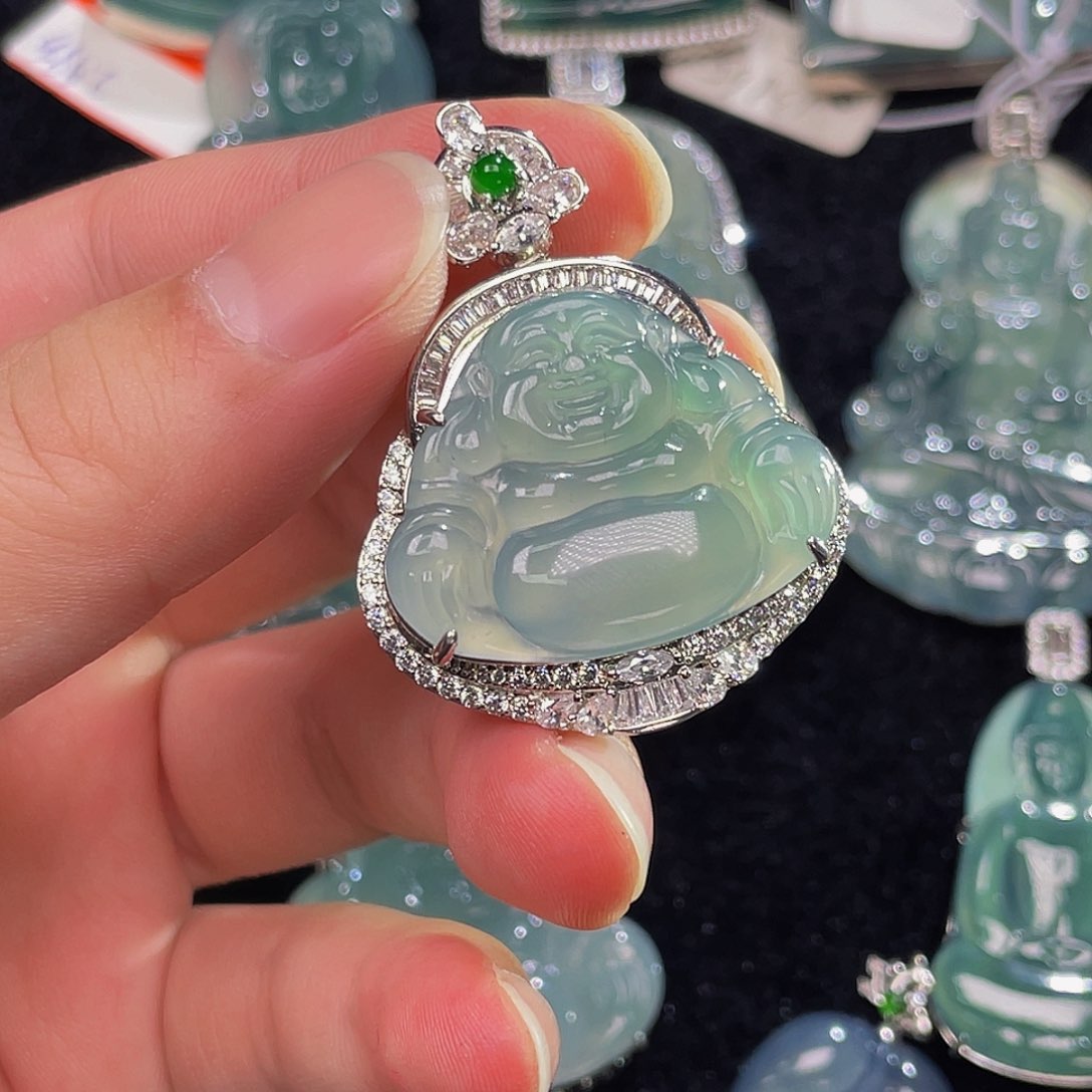 翡翠颈饰未镶嵌星*5，