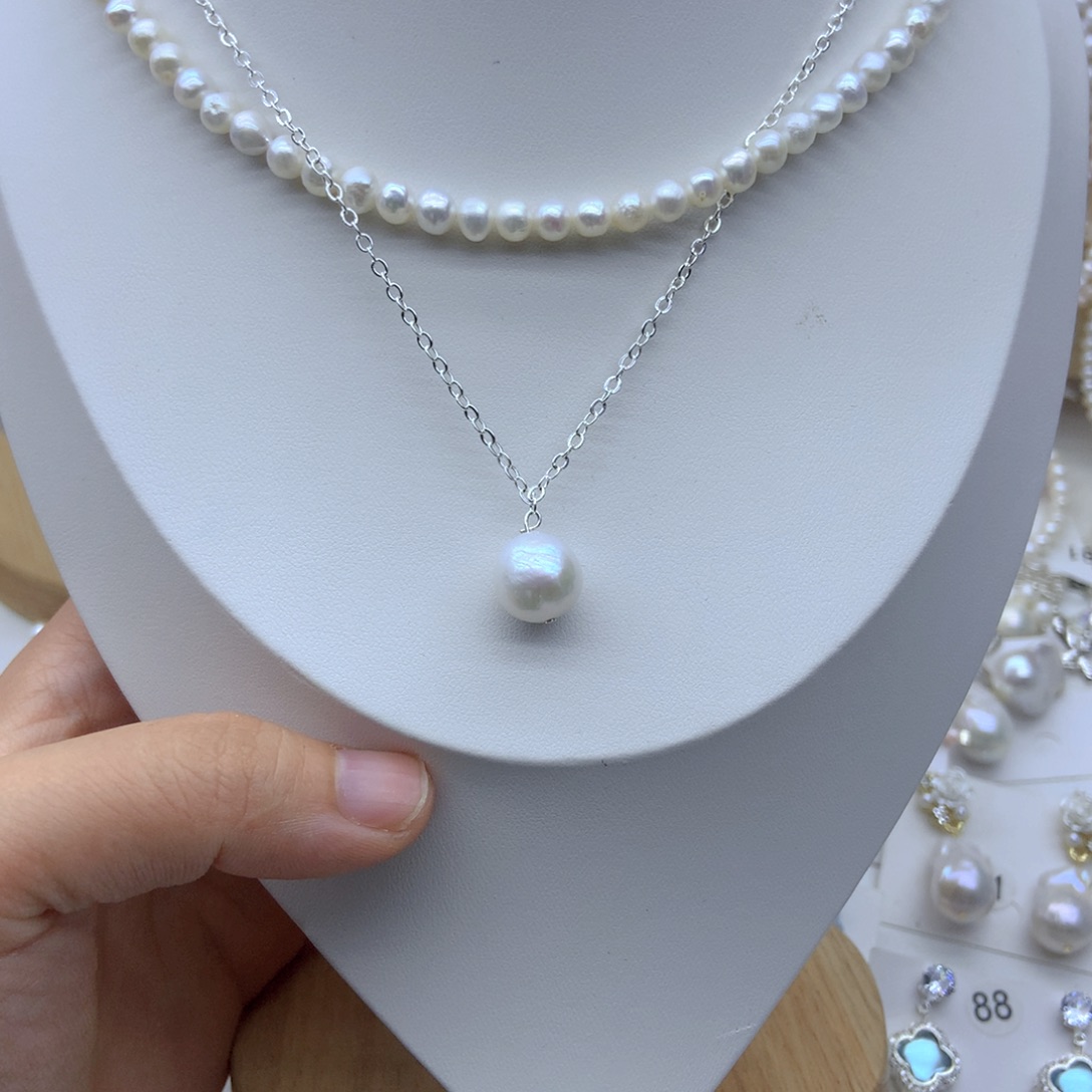 淡水珍珠未镶嵌耳饰