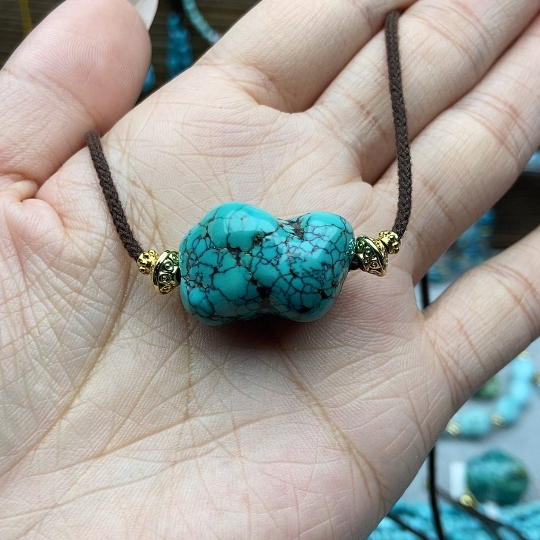 绿松石未镶嵌随行锁骨链