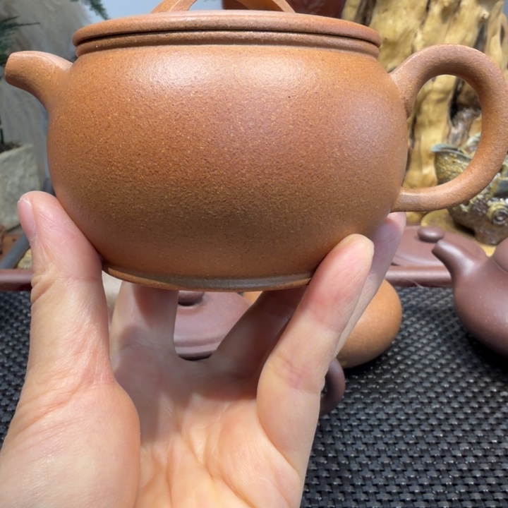 临***雨紫砂茶壶冷金黄汉瓦250cc福利