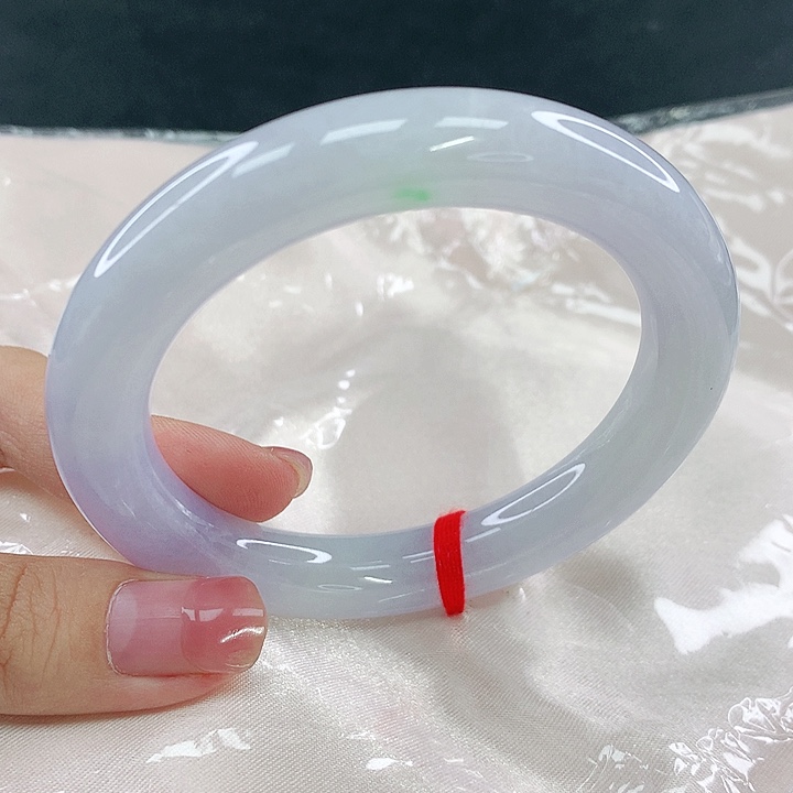 翡翠未镶嵌手镯圈56，04205