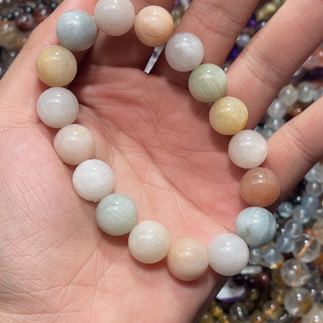 水晶手链未镶嵌彩兔毛12.8