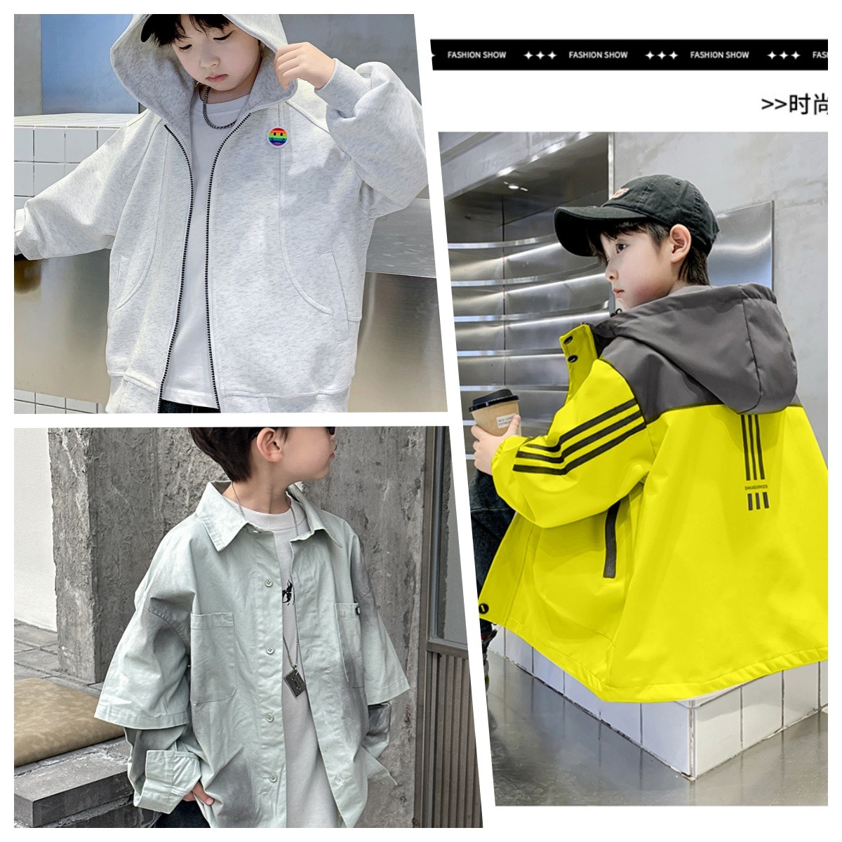 JH（101-120）【主播过款上选编码下选尺码】时尚童装外套【非图片】