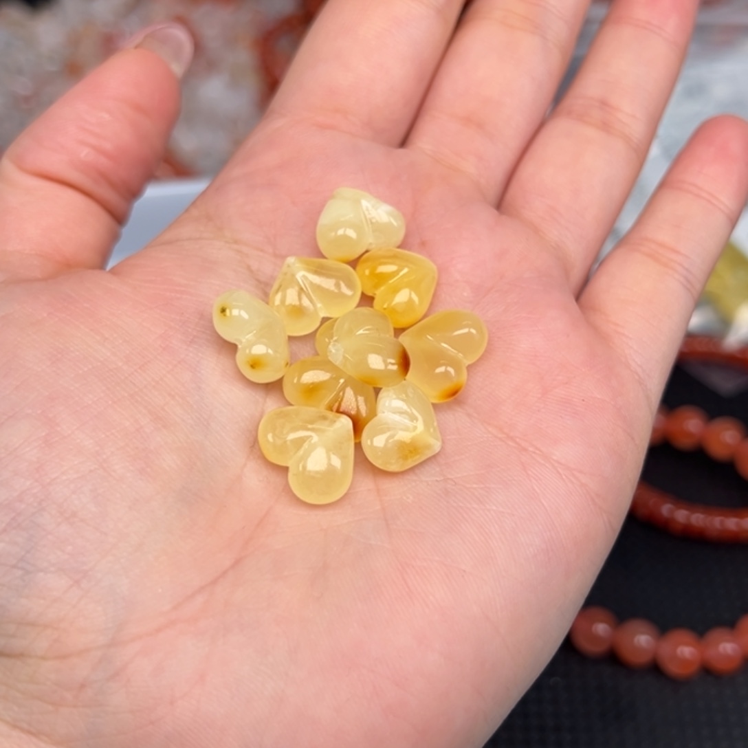 像***子琥珀未镶嵌吊坠(不含链)