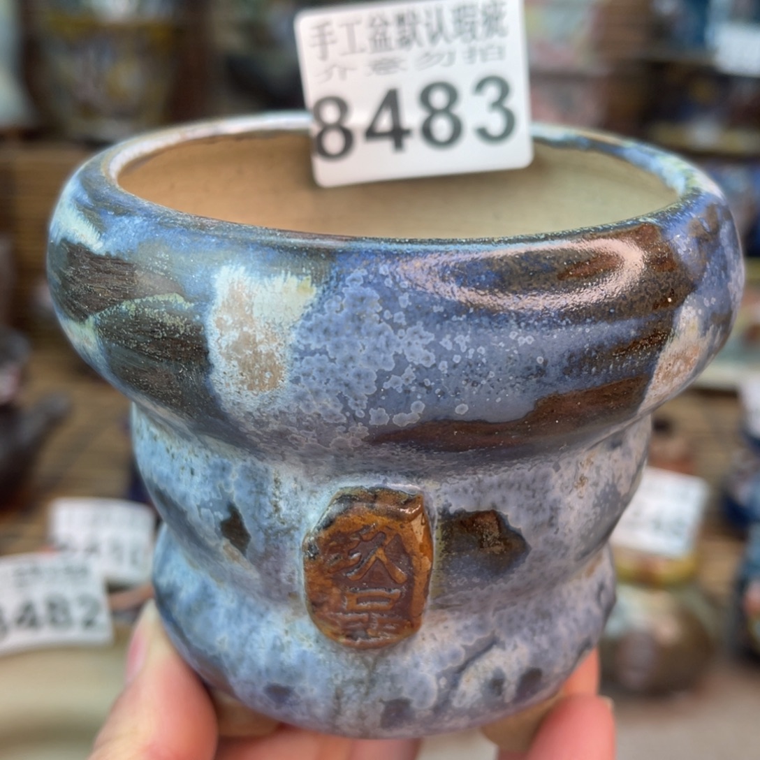 手工花盆默认瑕疵完美者勿拍