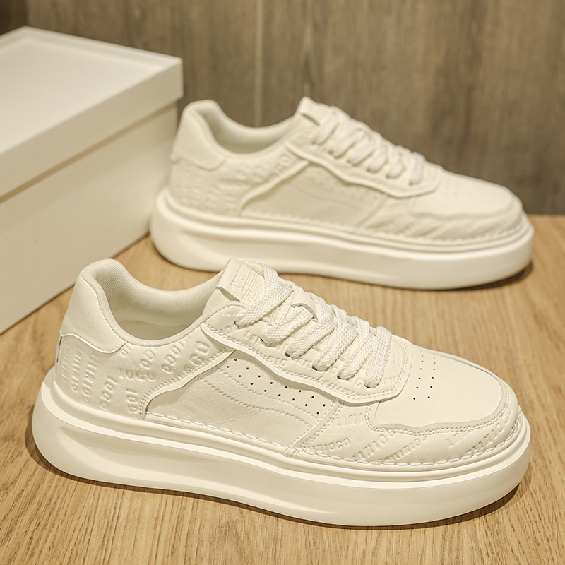 小白鞋男款2025爆款轻奢透气网面男鞋百搭板鞋男式休闲鞋子MD3227