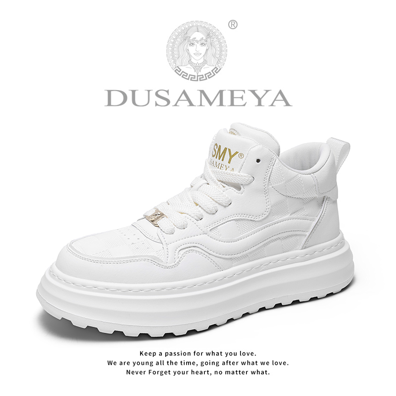 DUSAMEYA/杜莎米娅轻奢男士冬季时尚保暖百搭透气增高厚底休闲鞋