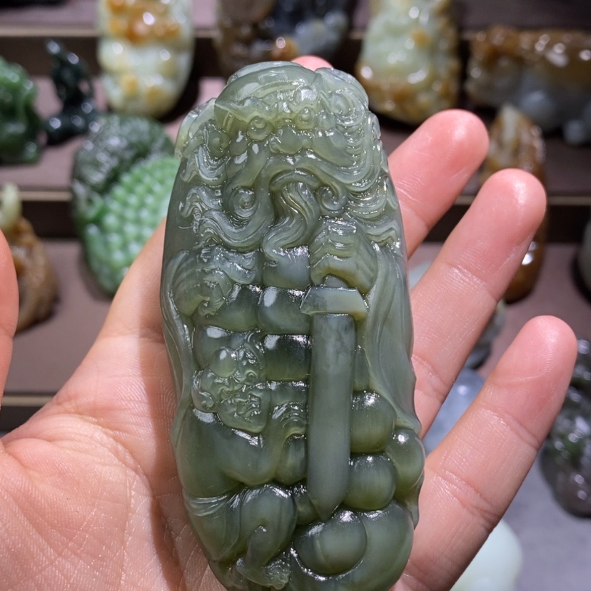 【闪购商品】和田玉未镶嵌把件卡**瓦定制