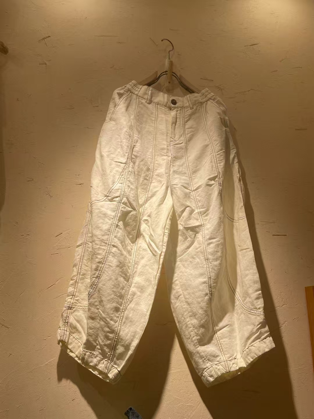 忆古朴拙230332款混纺高密休闲裤