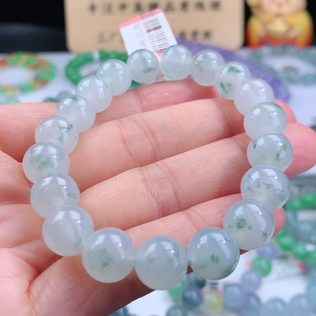 翡翠手链未镶嵌卡10mm