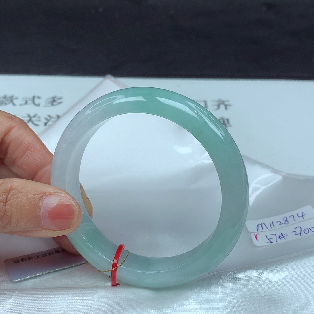 翡翠手镯未镶嵌57圈2874