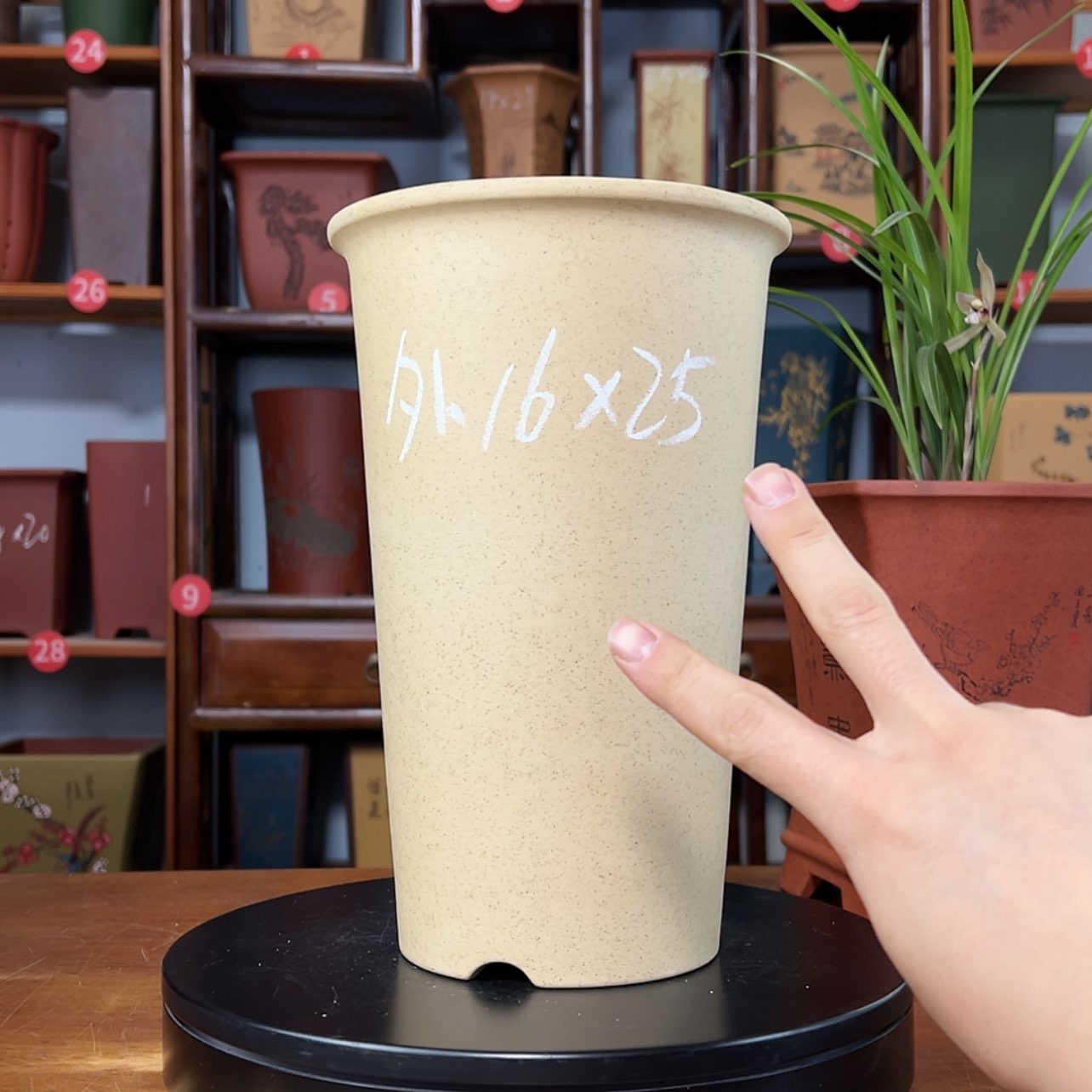 【闪购商品】紫砂花盆周之夏精品紫砂花盆