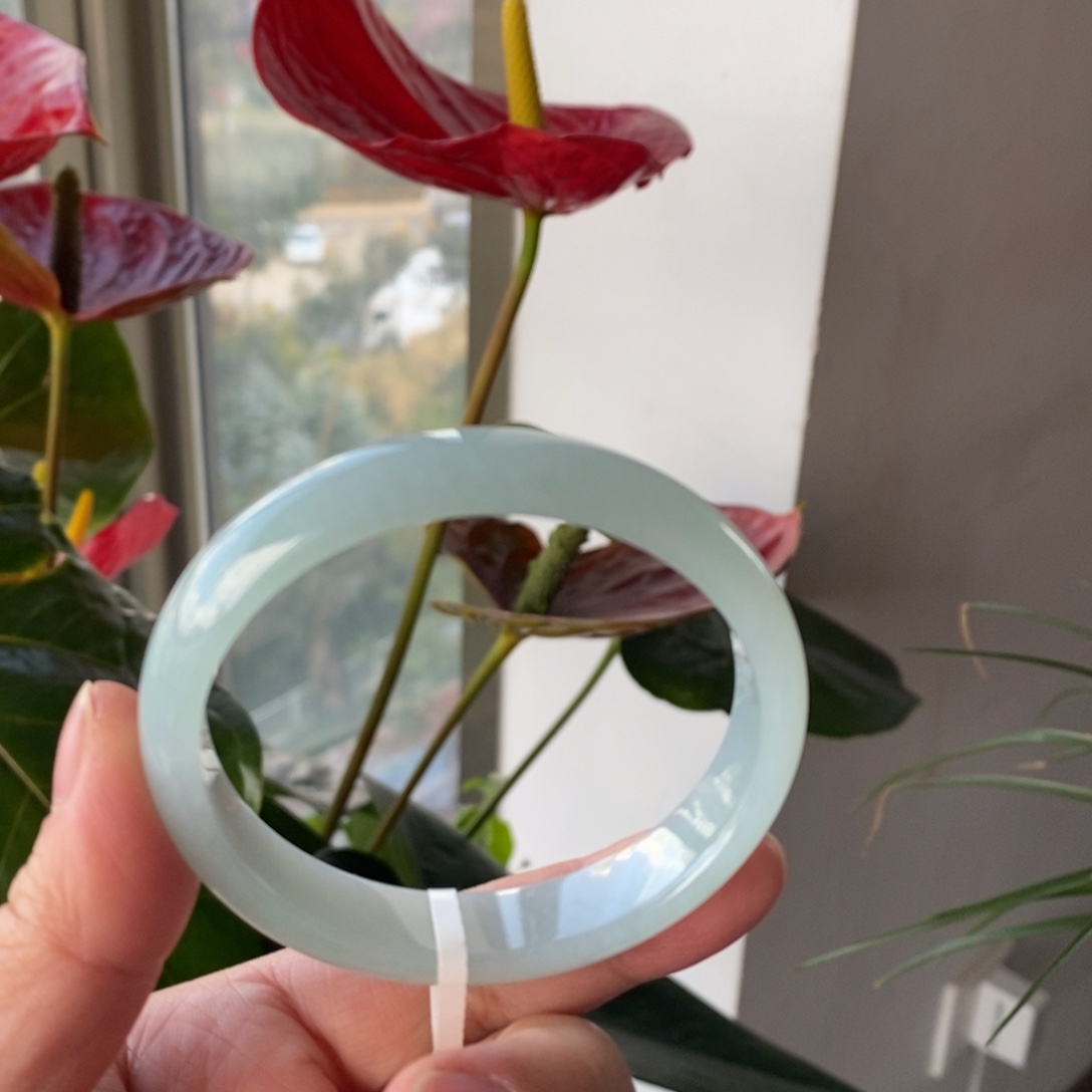 翡翠未镶嵌手镯15hao