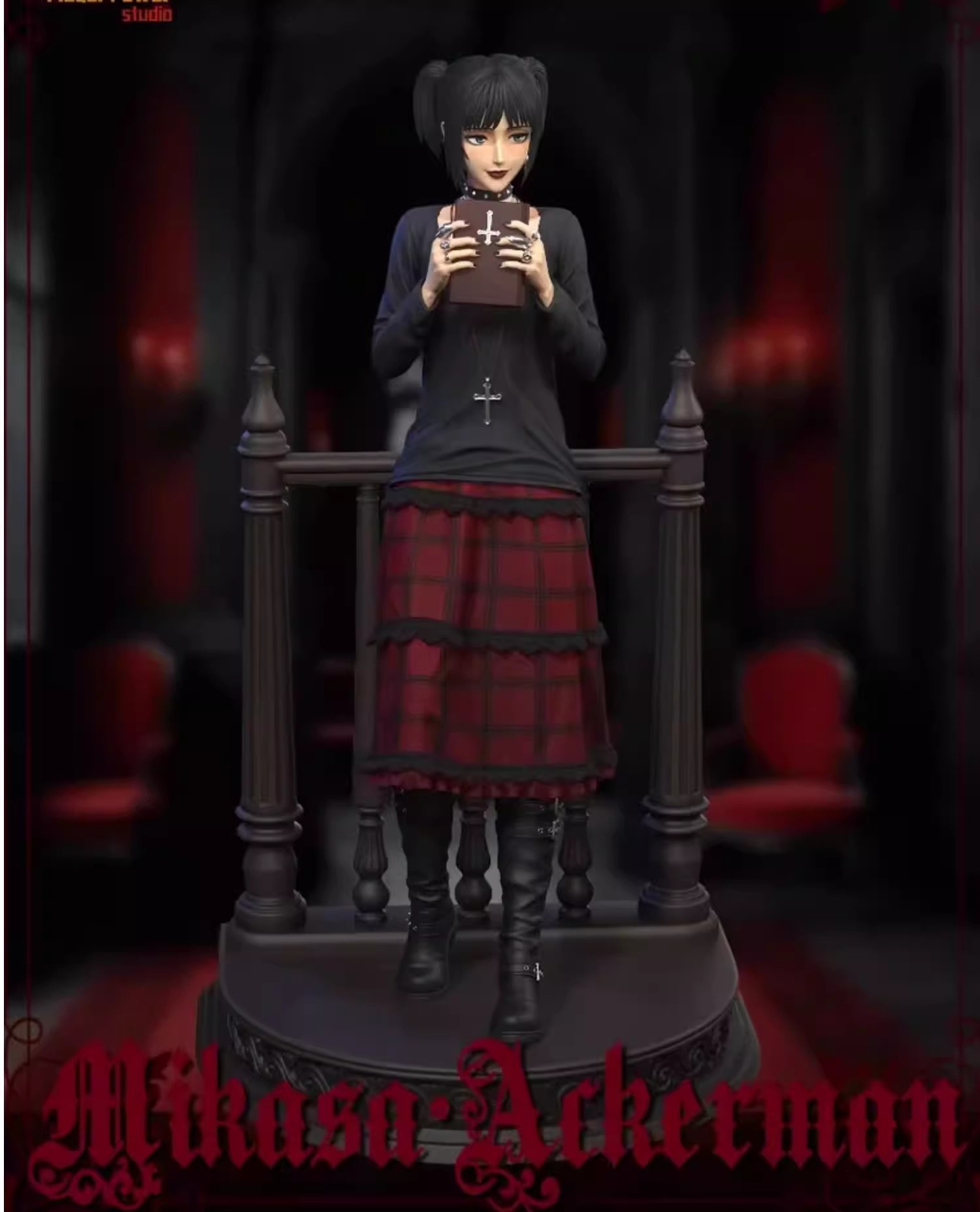 JC模玩 model 进击的巨人 第六弹 番外篇 美高三笠手办雕像 gk