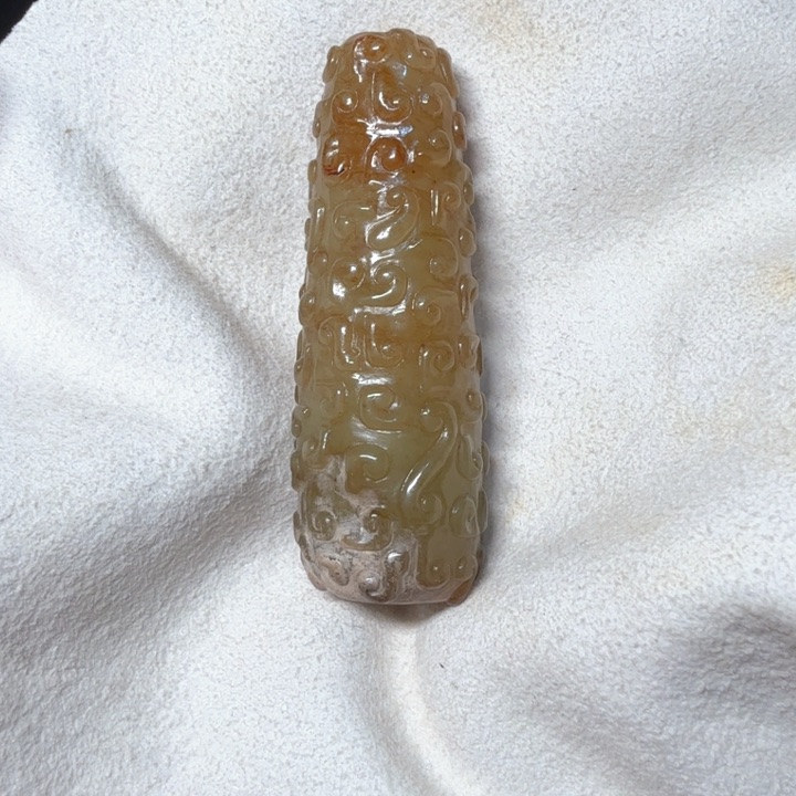 和田玉（糖玉）挂件未镶嵌星**张