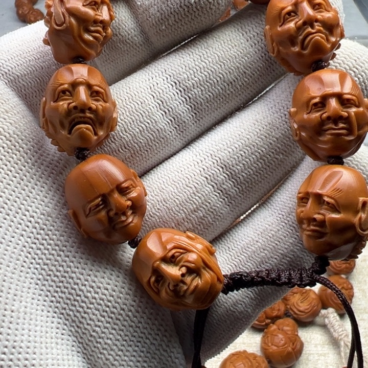 手串橄榄核橄榄核雕工艺制作