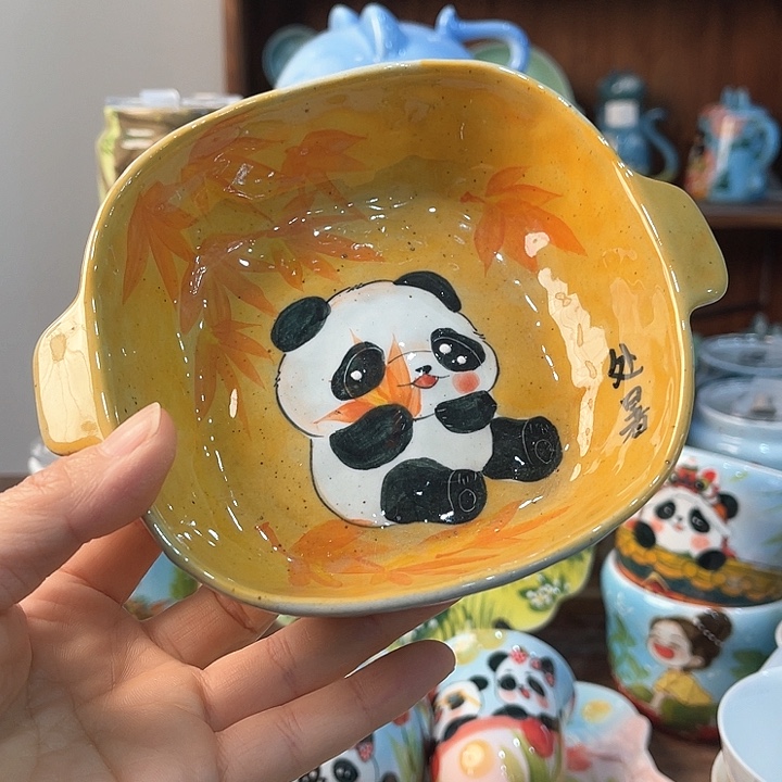 陶景德镇釉下手绘陶瓷 