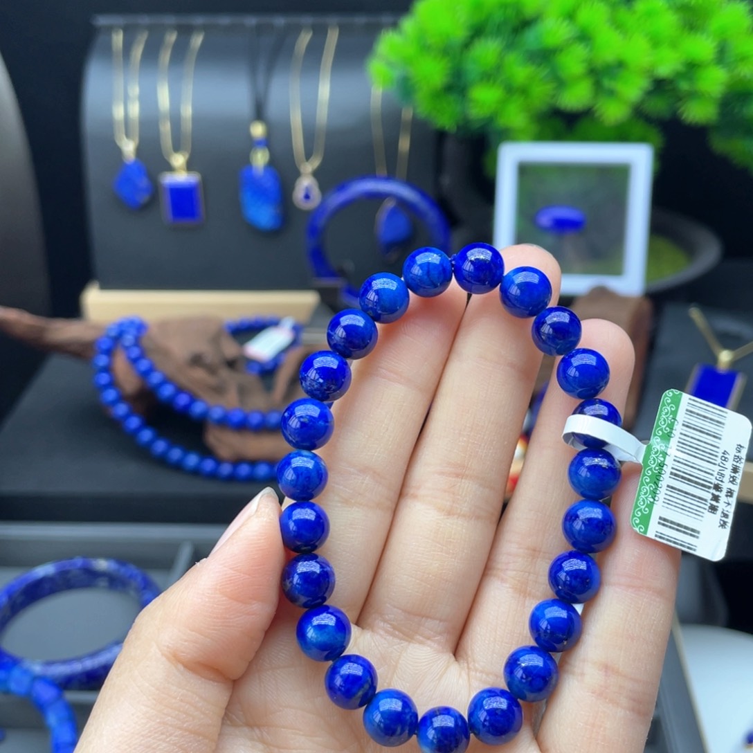 未镶嵌青金石手链8mm玉化料