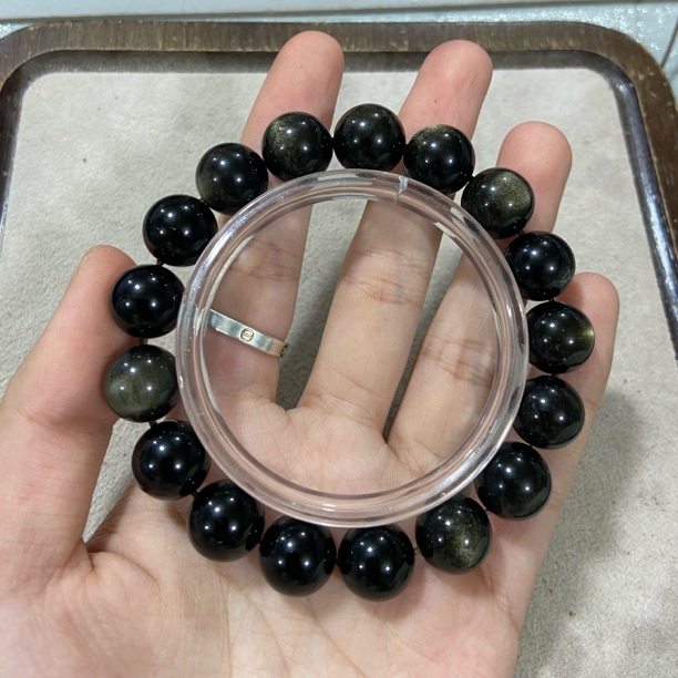 C214金曜石手串圆珠卡1.2单圈手串