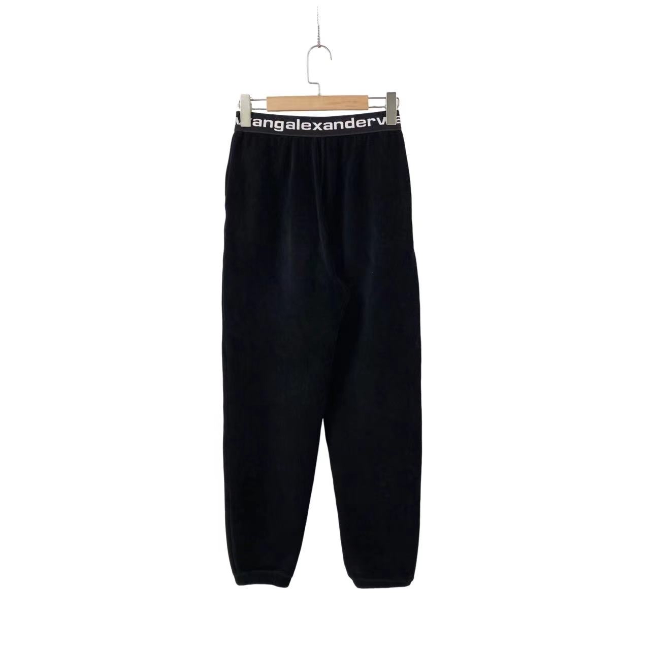 99新   bb1079 灯芯绒腰间logo长裤 xs码