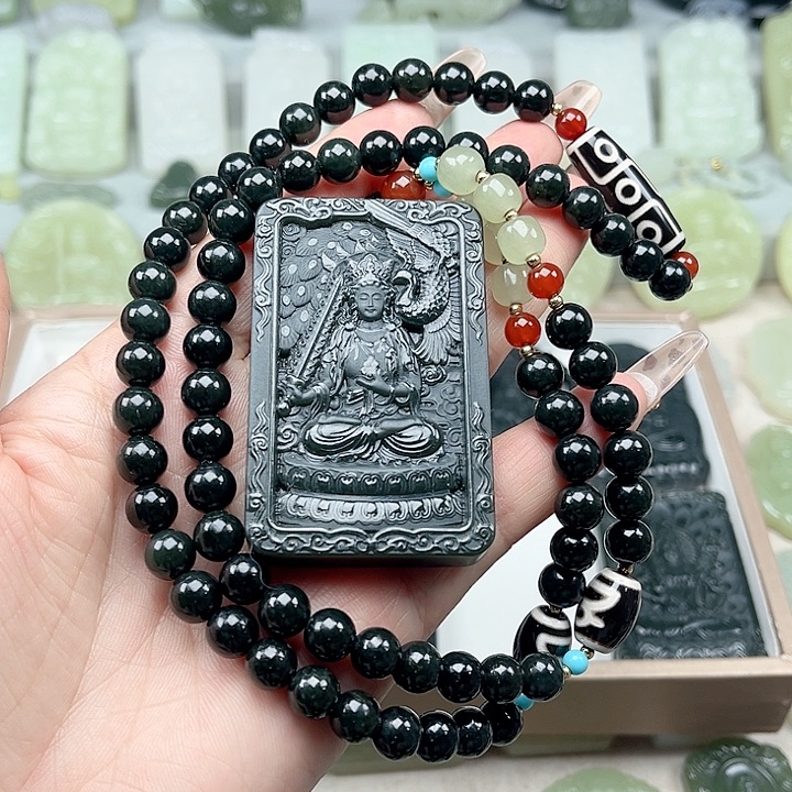 和田玉未镶嵌颈饰