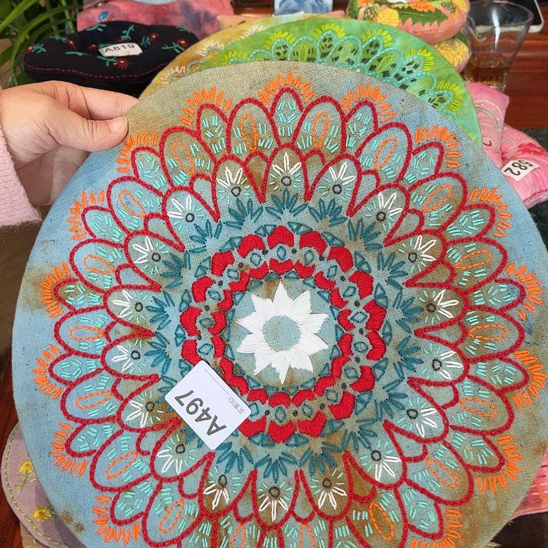 刺子绣茶席规格直径30