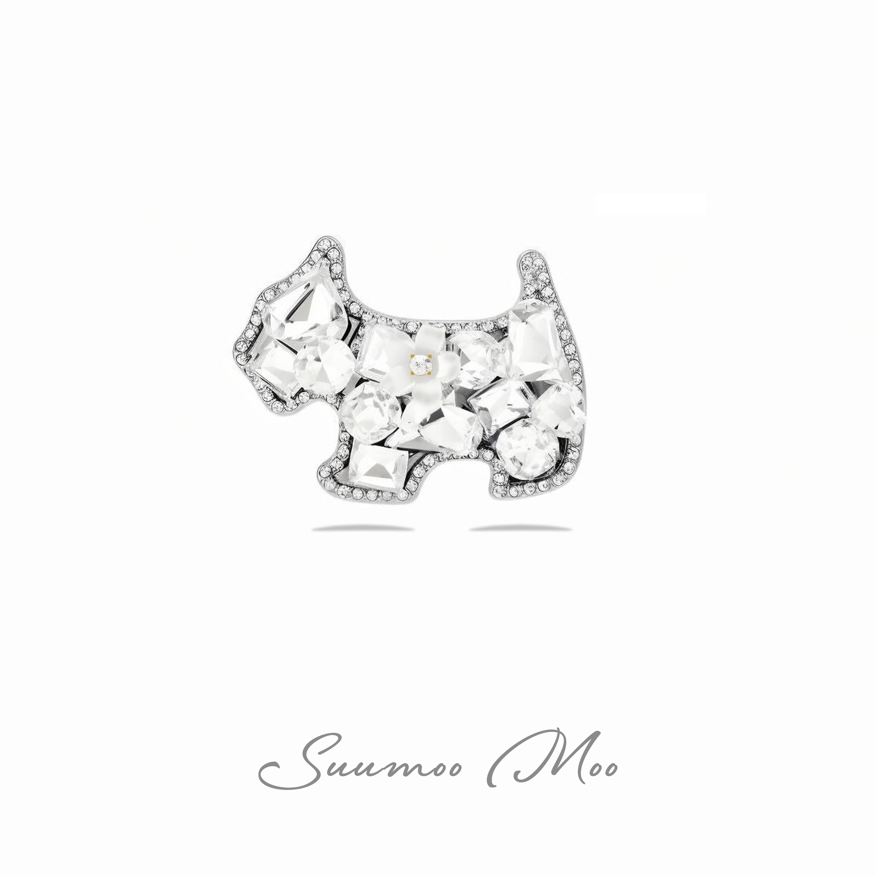 高级气质法式爆闪小狗发夹边夹