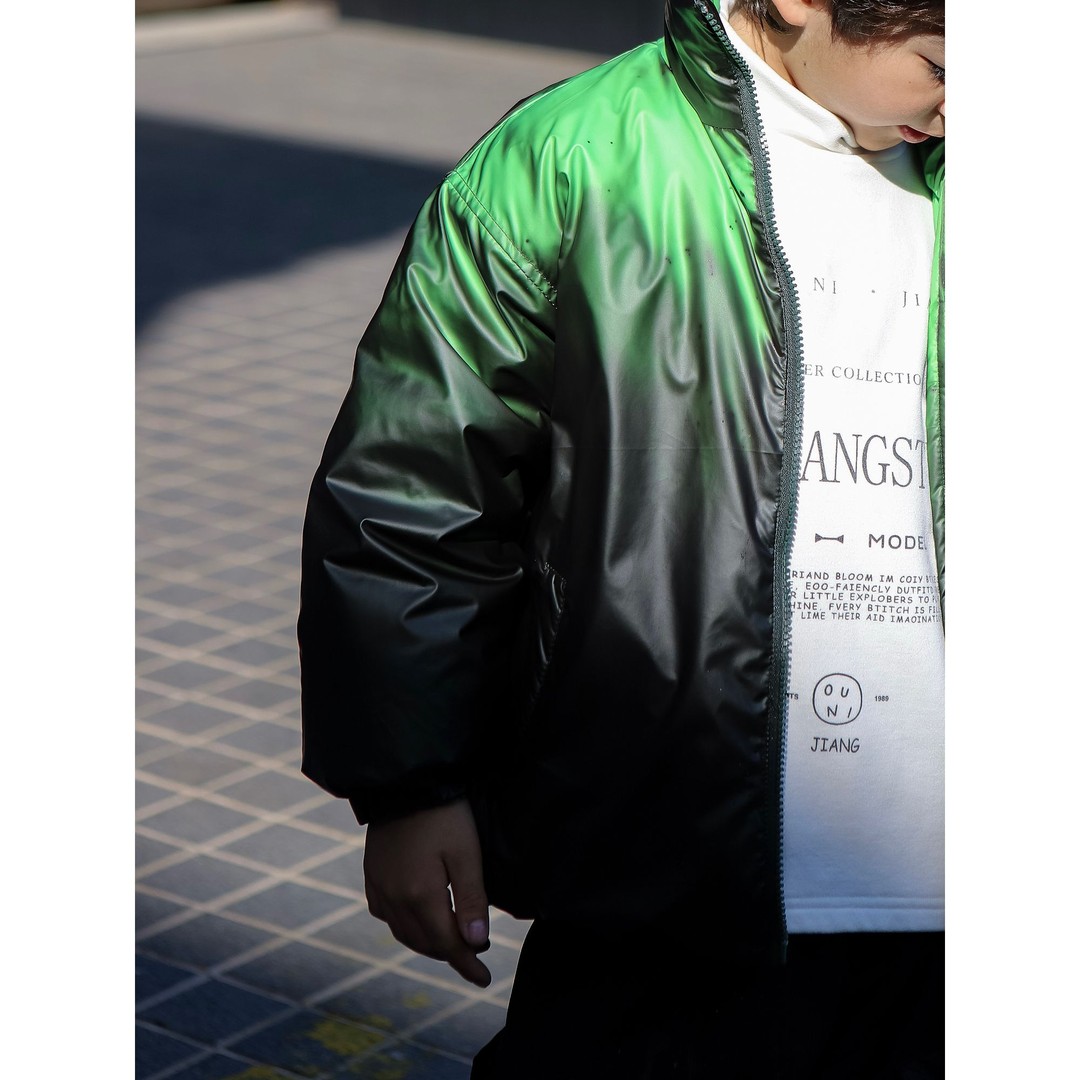 男女童温感变色羽绒服2025新款冬装中大童趣味三防白鸭绒外套儿童