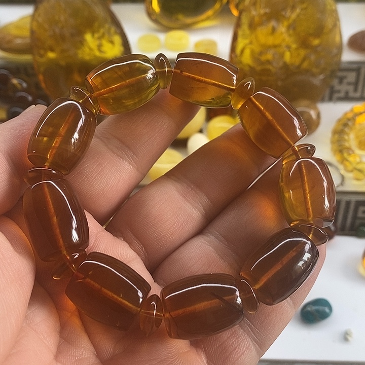 琥珀珠宝奇石未镶嵌手串