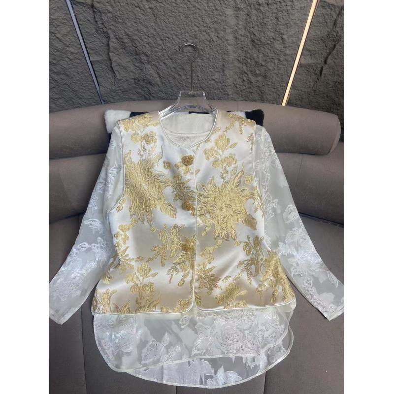 2025新中式国风高贵时尚财气质复古网红马甲2517