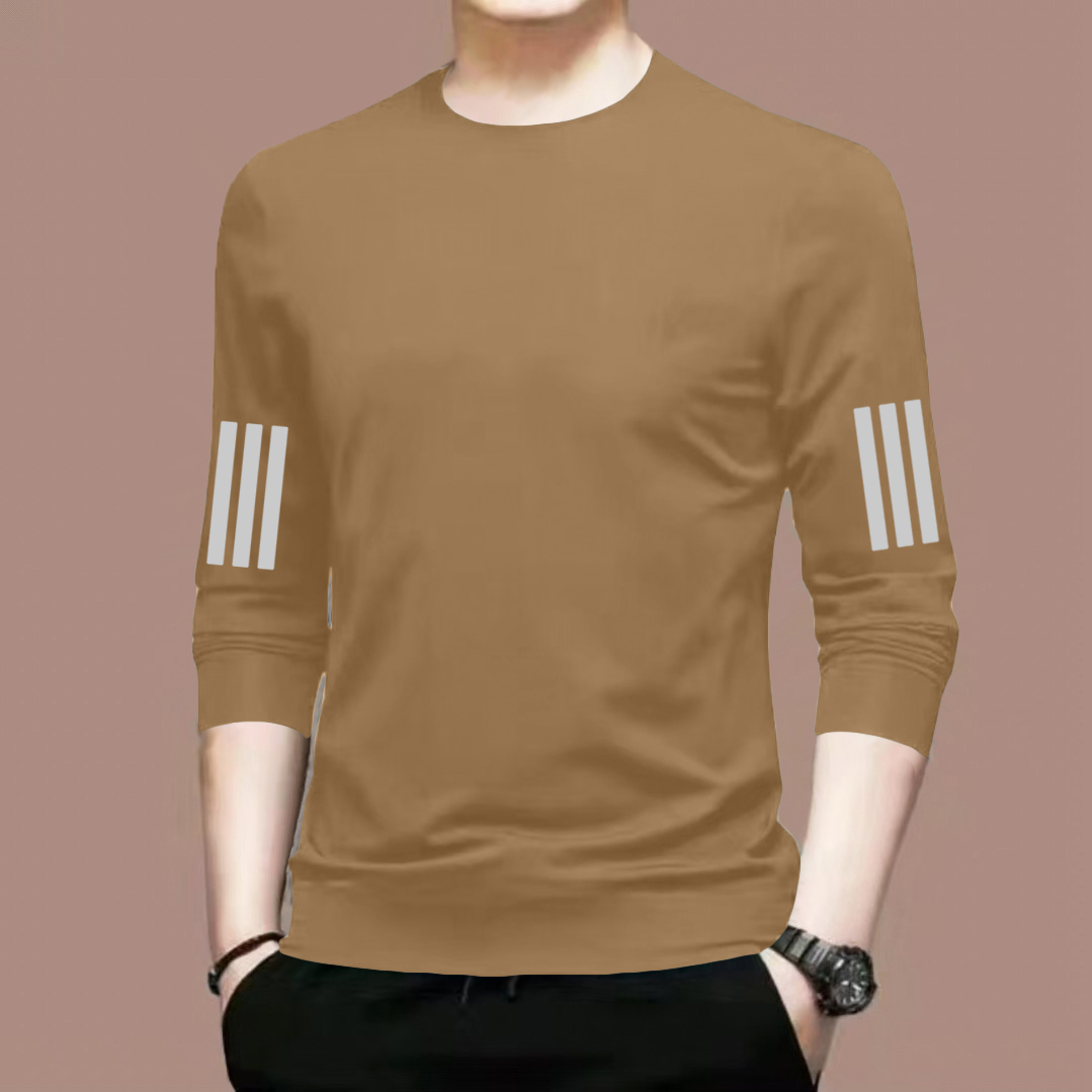 纯棉长袖t恤男女春秋长袖秋衣简约百搭打底衫宽松显瘦上衣