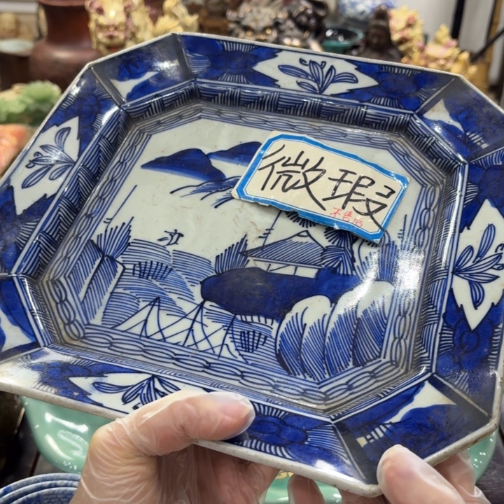 陶瓷古美术置物摆件